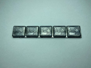 Груза клеящиеся грузовые свинцовые 100гр (20x5) 25 шт. упаковка