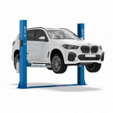 Подъемник двухстоечный электрогидравлический 4т 220В нижняя синхронизация Sivik ПГА-4000-НС, серый